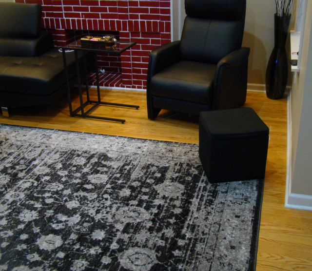 Antique Rugs Chicago Clásico renovado Salón Chicago de cozy