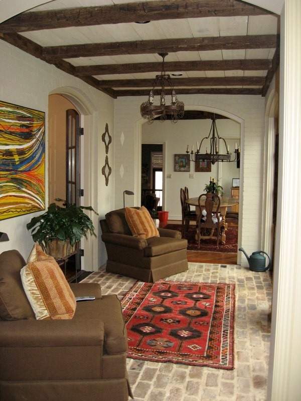 Photo of a mediterranean living room in Birmingham.
