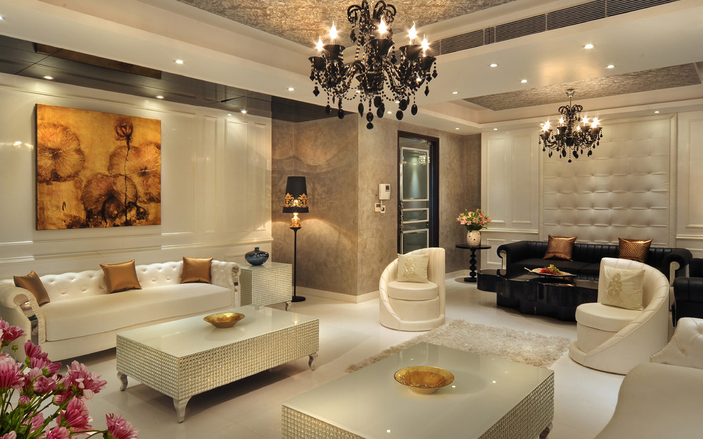 Apartment in New Delhi - Contemporary - Living Room - Delhi - by 42 MM ...