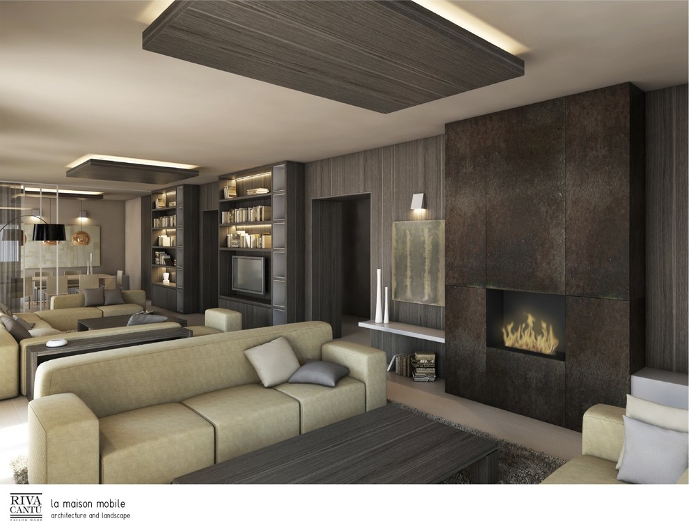 Contemporary living room in Milan.