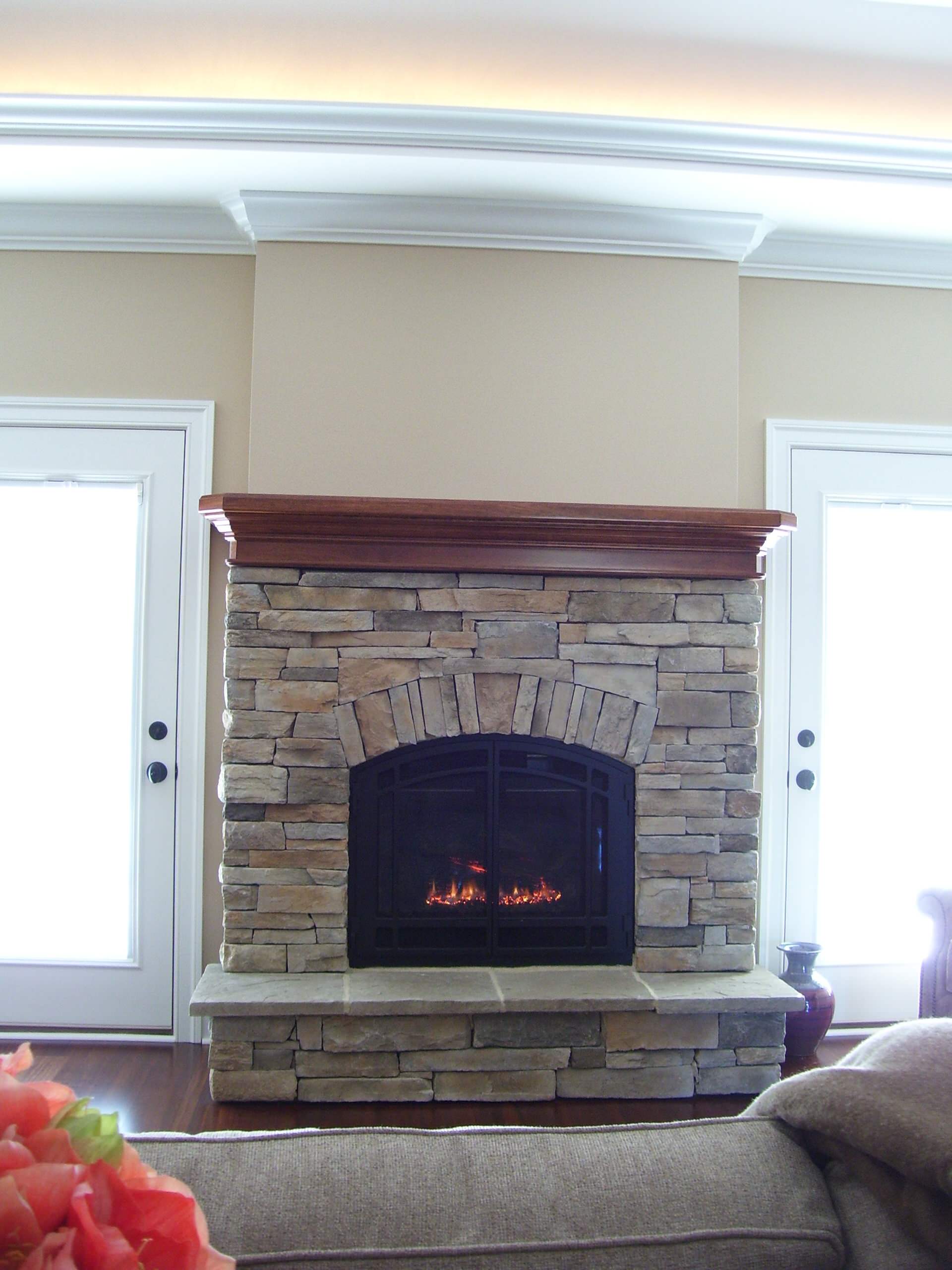 Fireplace With Raised Hearth Houzz, Raised Fireplace Hearth Ideas