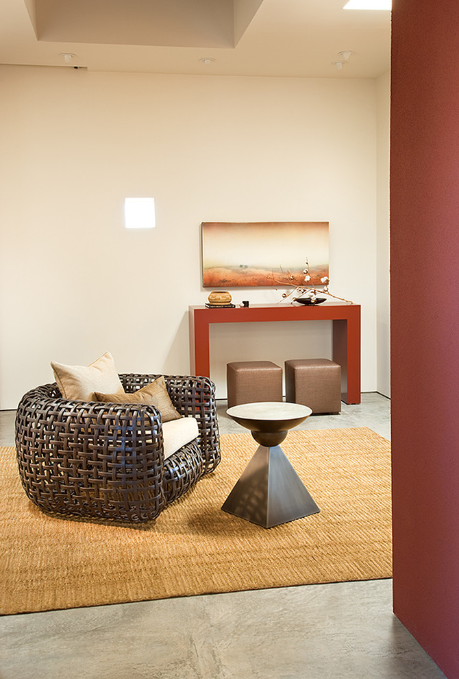 Inspiration for a contemporary living room in Albuquerque.