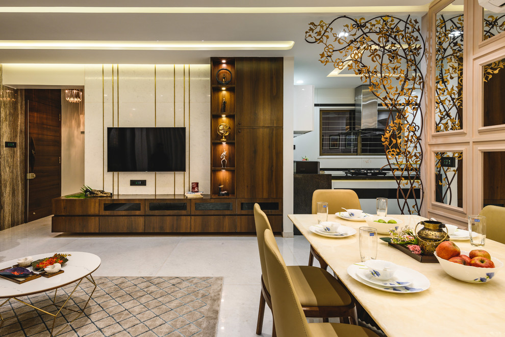 Art Deco Modern Living Room Other by Prayog Design Studio