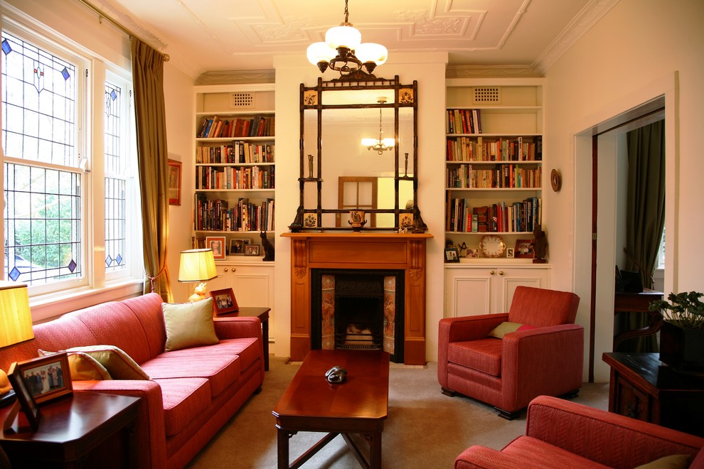 Art Nouveau Traditional Living Room Sydney by Inside Out Colour