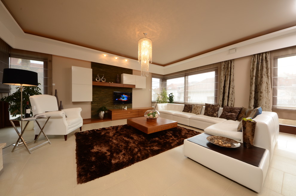 Photo of a contemporary living room.