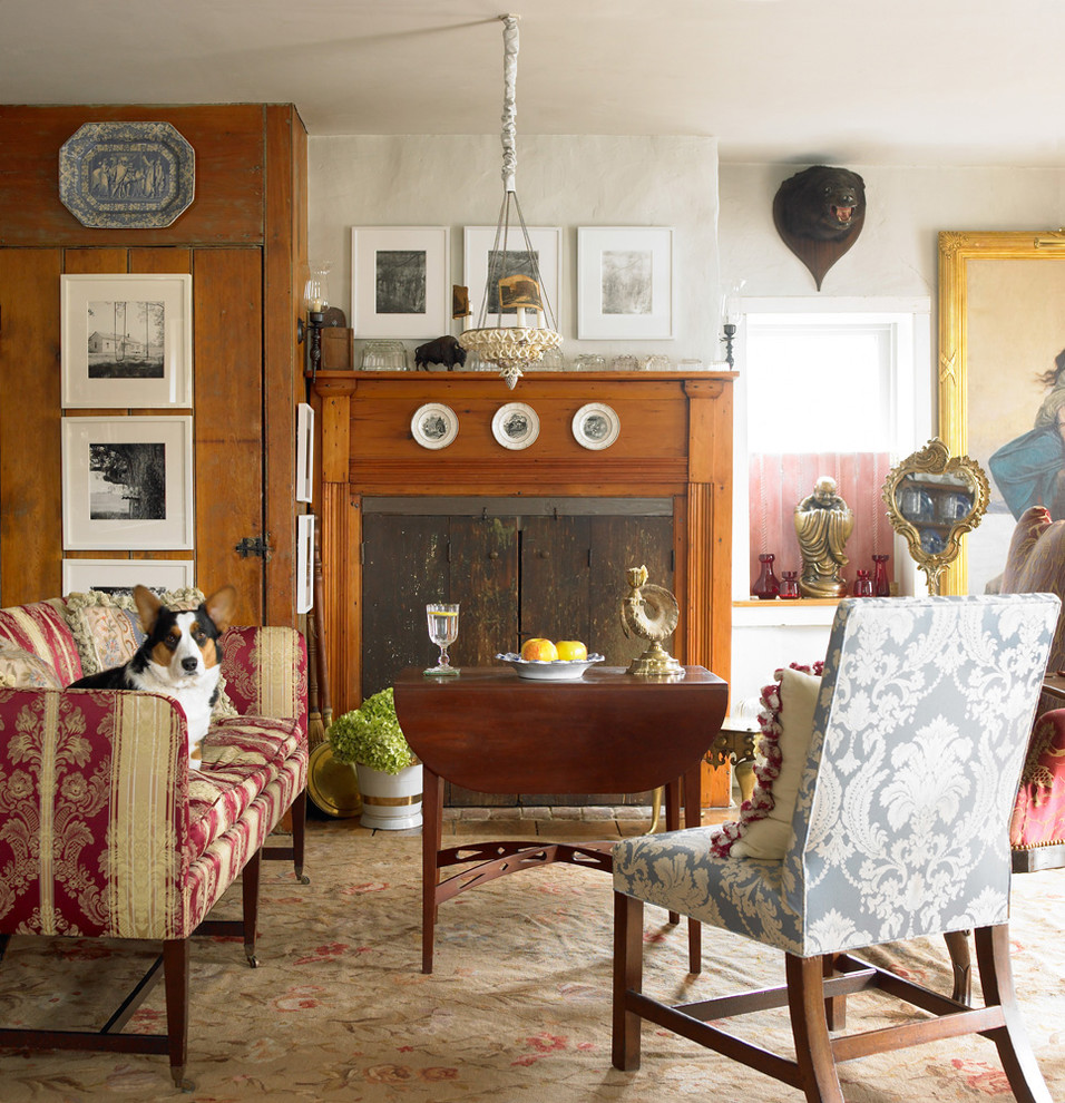 Artful Historic Home; living room Farmhouse Living Room