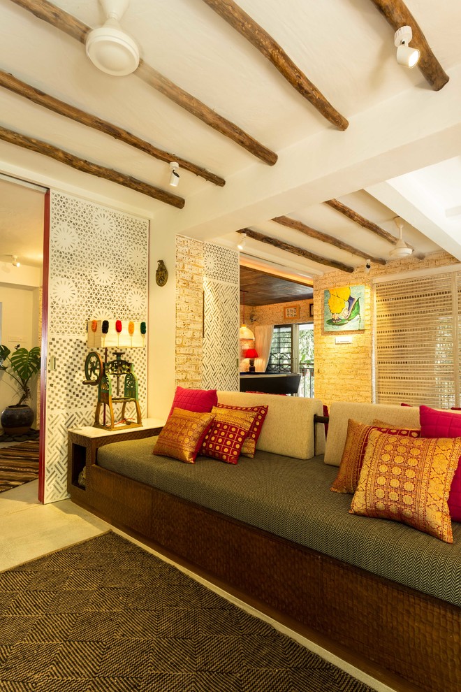 Example of a living room design in Mumbai
