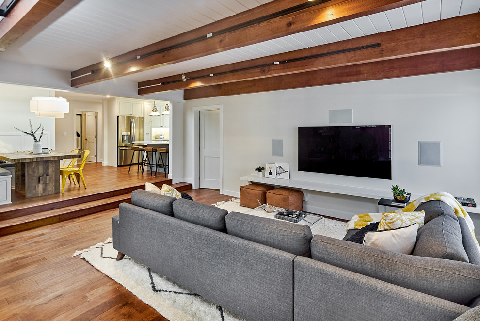 Artsy Abode Transitional Living Room San Francisco by Angela