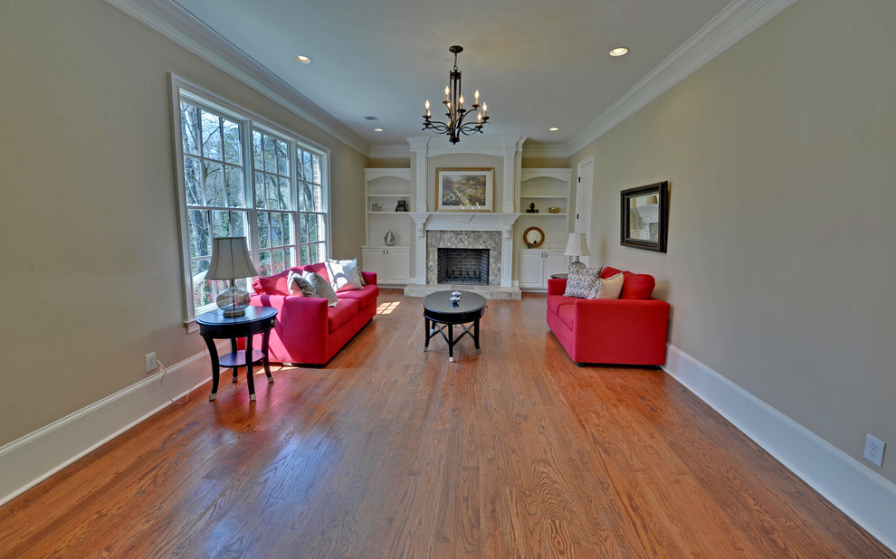 Atlanta Custom Homes Traditional Living Room Atlanta by Envision  Houzz