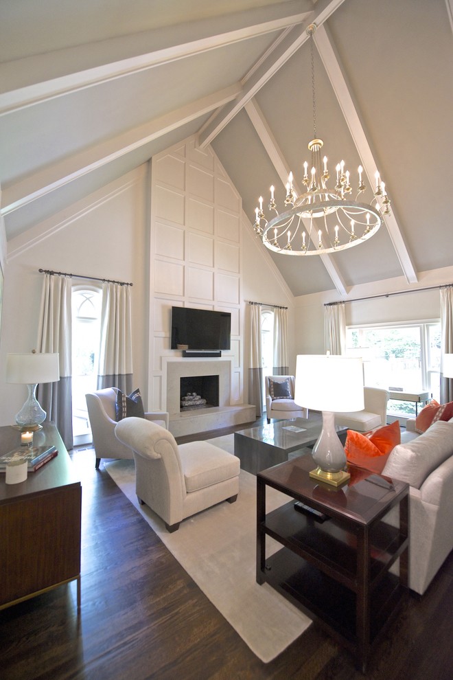 Atlanta Modern and Tailored Living Transitional Living Room