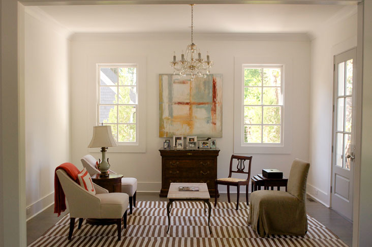 Design ideas for a classic living room in Atlanta.