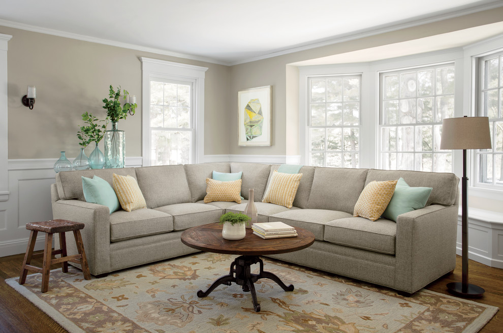 Atwood 2 Pc Sectional Transitional Living Room Boston By Boston Interiors Houzz