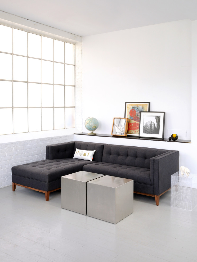 Inspiration for a modern living room remodel in Atlanta