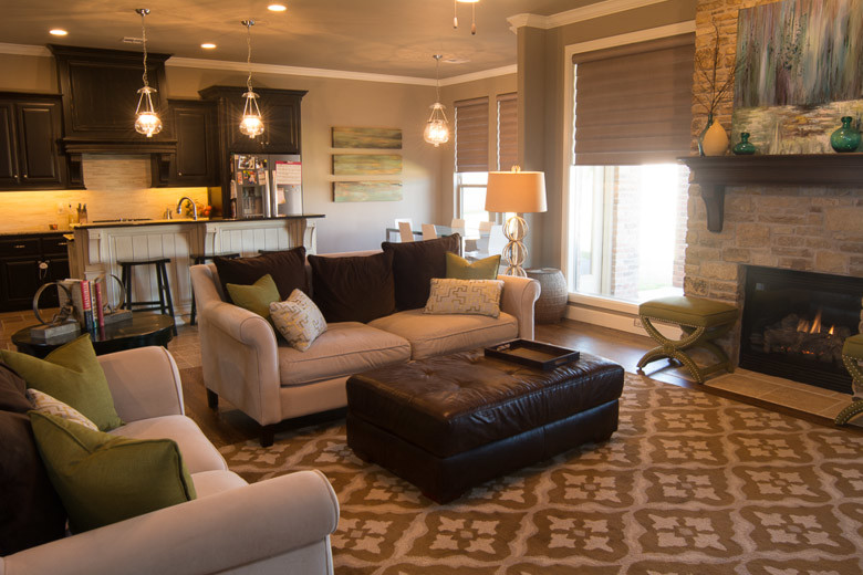 Augustana Project Transitional Living Room Oklahoma City by