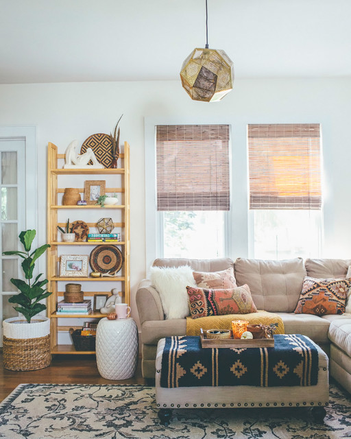 Autumn-Inspired Southwestern Boho Living Room - Amerikanischer