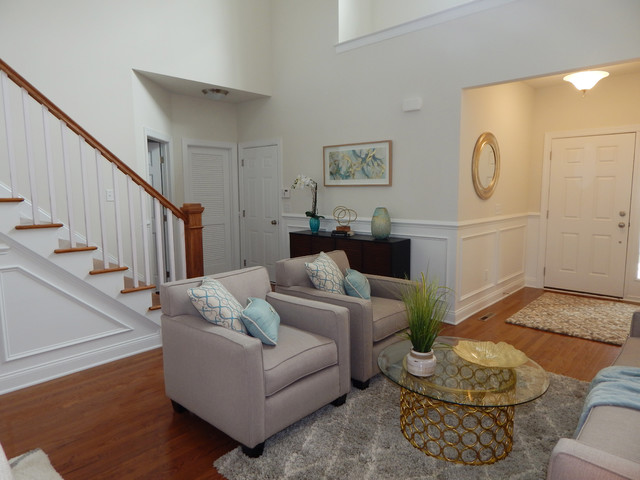 Avon Model Town Home, Fairfield County, CT - Transitional - Living Room - Bridgeport - by PJ and ...