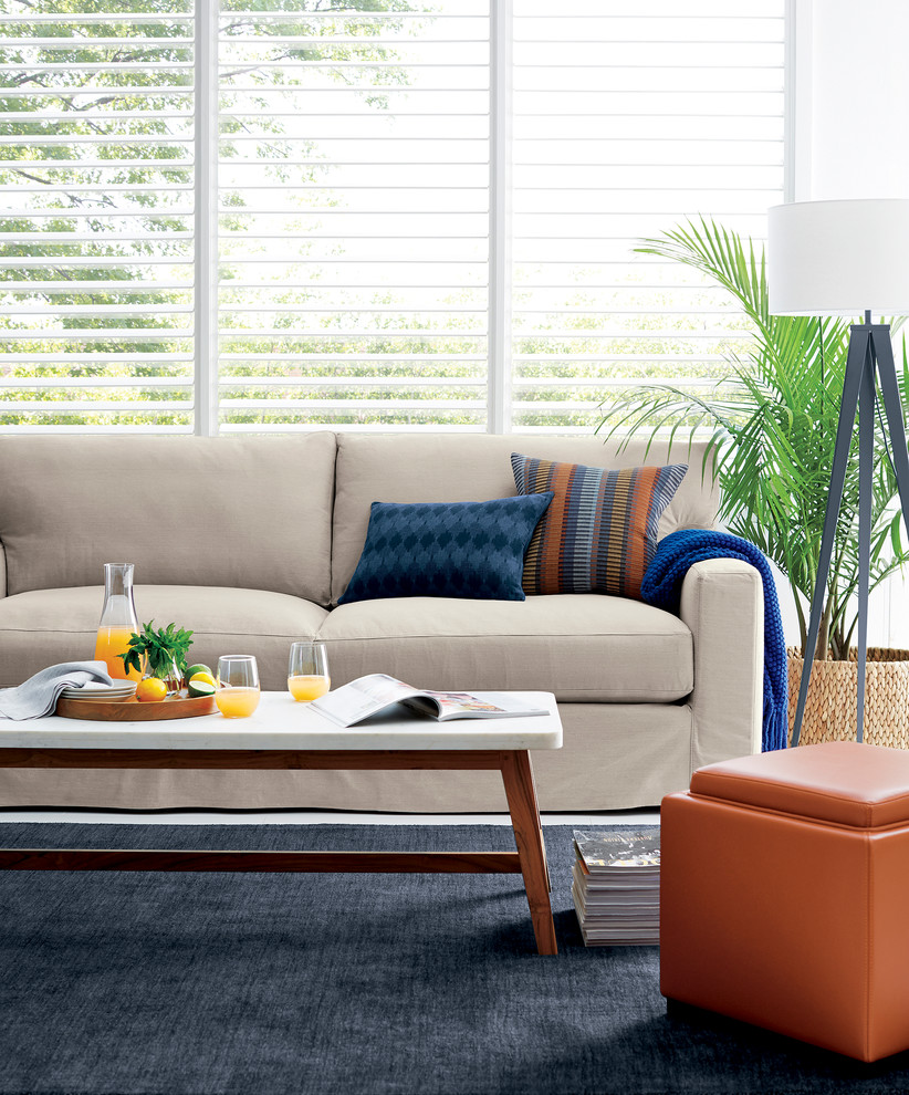 Axis II Slipcovered 2Seat Sofa Contemporary Living Room Chicago