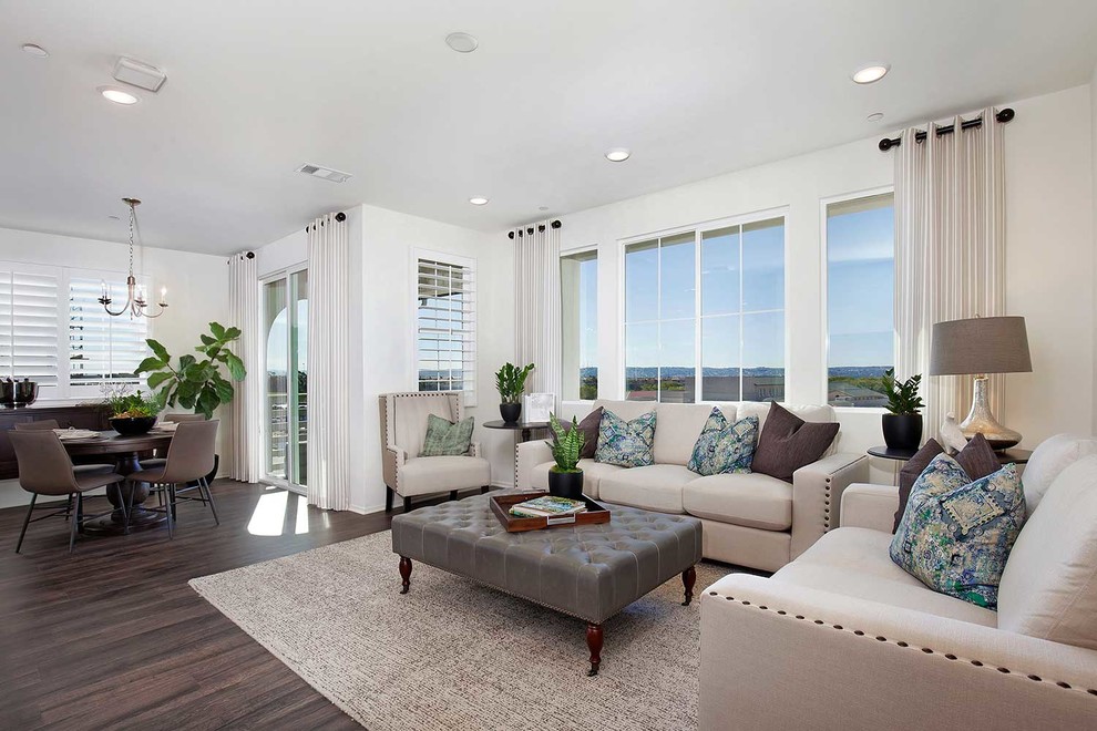 Azul Townhomes Plan 1 Modern Living Room San Diego by Pardee