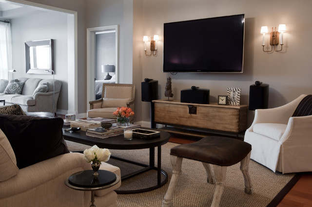 Bachelor Pad - Contemporary - Living Room - Baltimore - by Elizabeth Reich  | Houzz UK