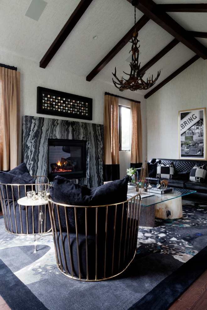 This is an example of a bohemian living room in Los Angeles.