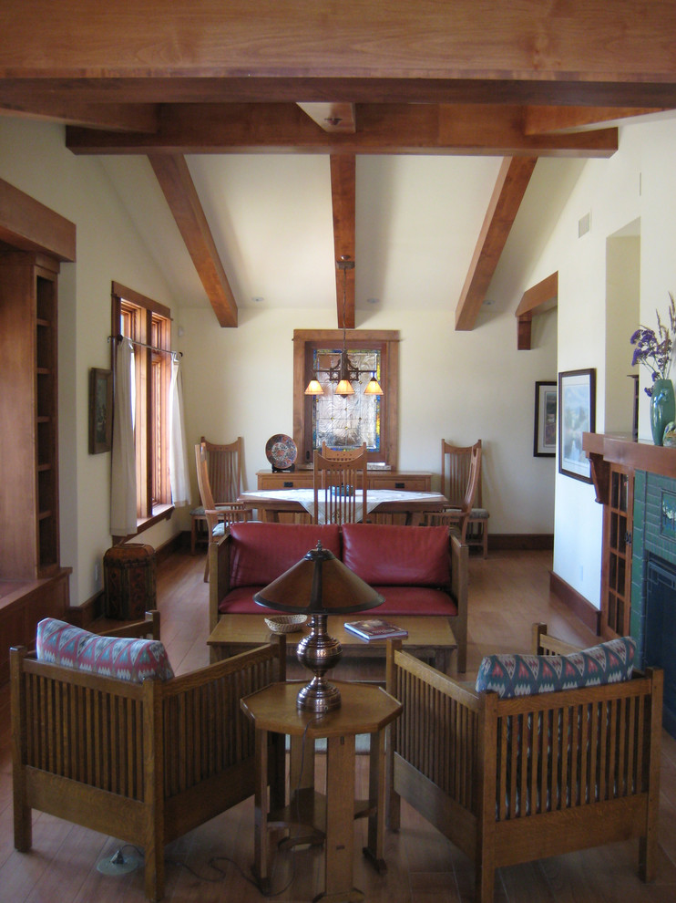 Bacon Residence Craftsman Living Room San Luis Obispo by Studio