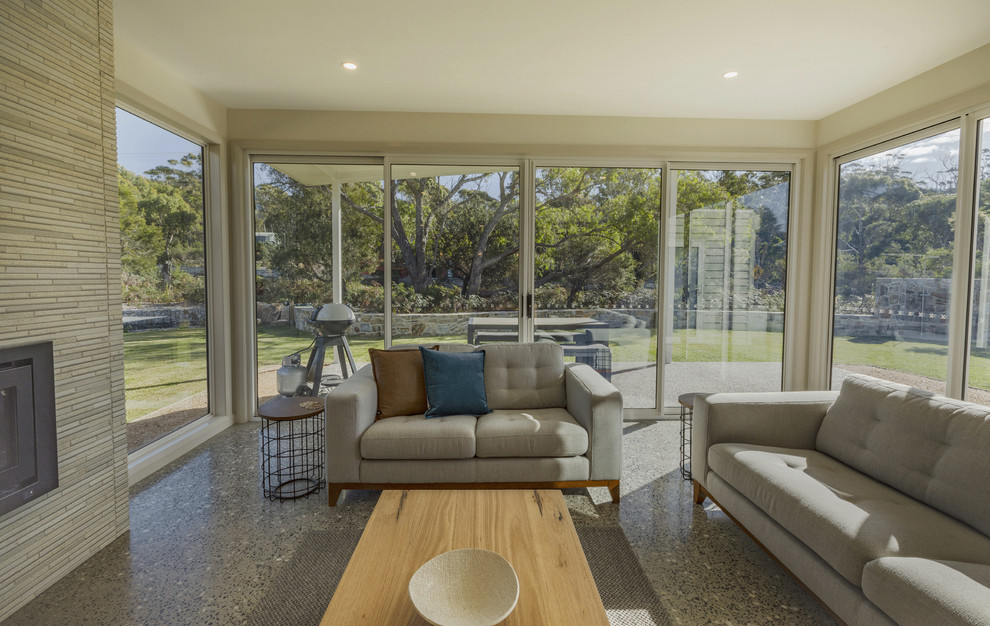 Baileys Beach House Beach Style Living Room Other by Jennifer