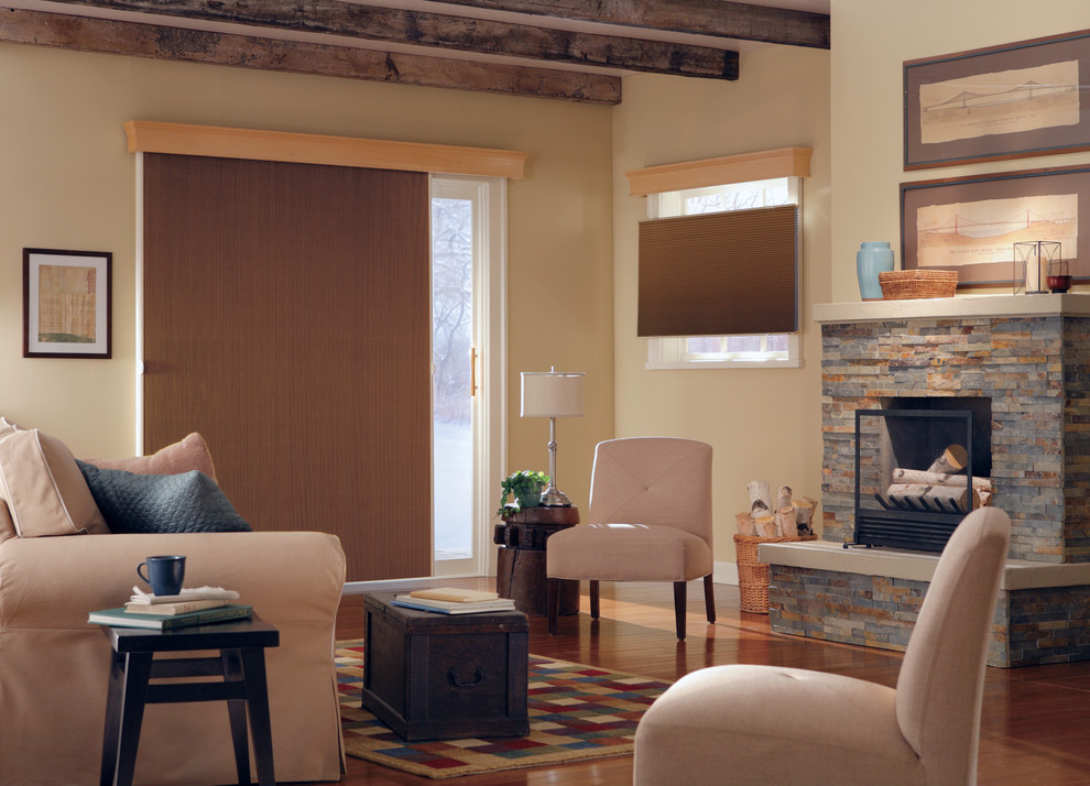Living room - contemporary living room idea in Houston