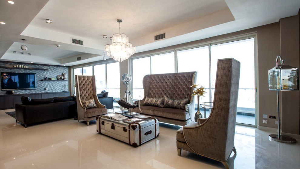 Banana Island, Lagos Nigeria Contemporary Living Room Miami by