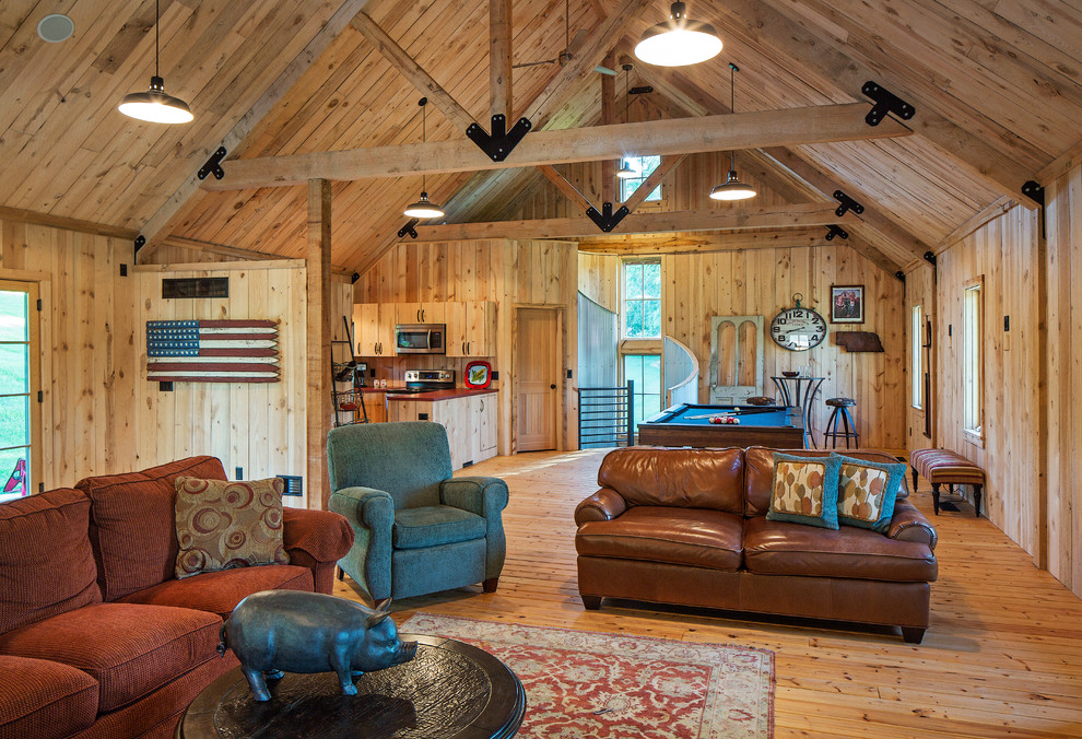 Bankside Barn Rustic Living Room Other by Sand Creek Post & Beam