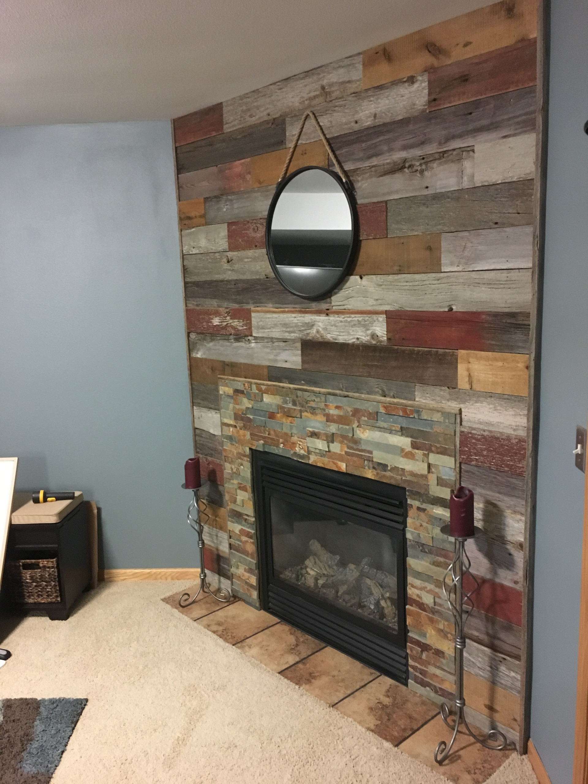 Barnwood Fireplace - Photos u0026 Ideas | Houzz