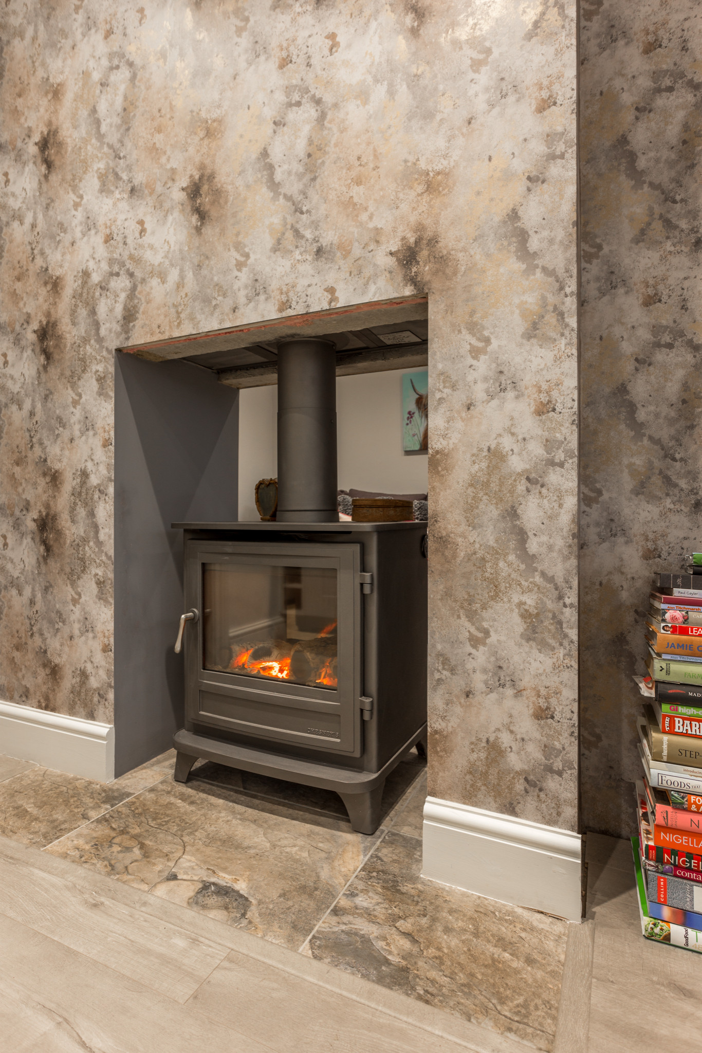 Double Sided Wood Burning Stove - Photos u0026 Ideas | Houzz