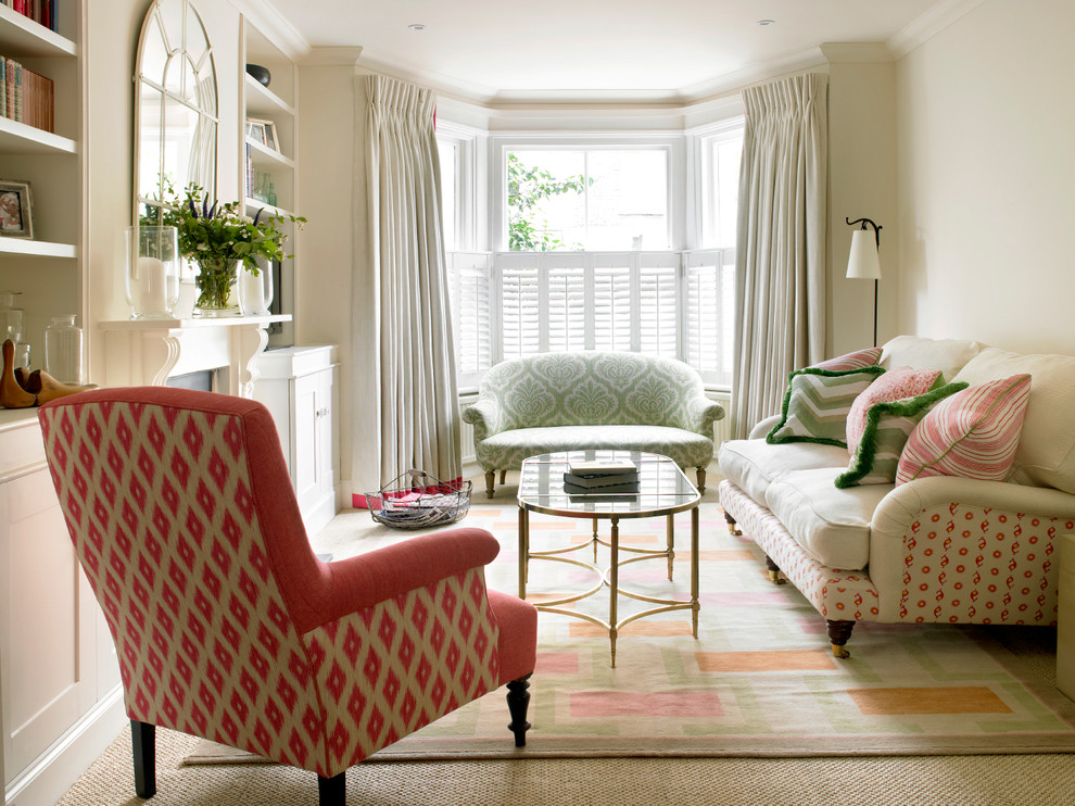 Living room - traditional living room idea in London