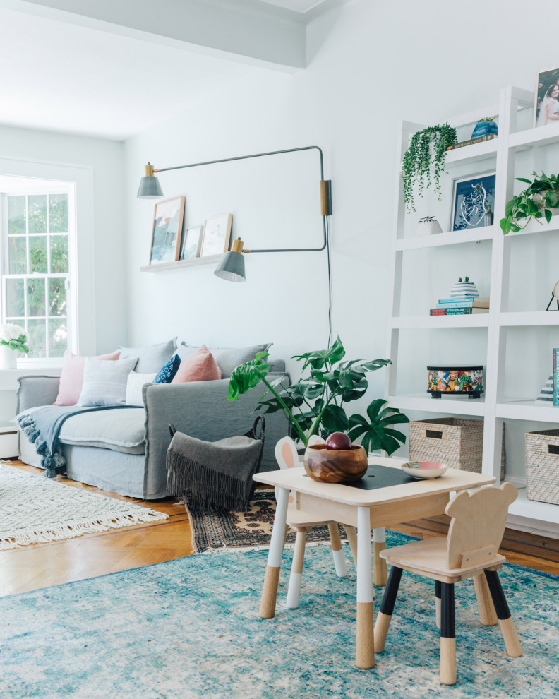 Bay Ridge Family Friendly Home Design Farmhouse Living Room