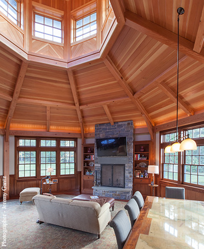 This is an example of a traditional living room in Burlington.