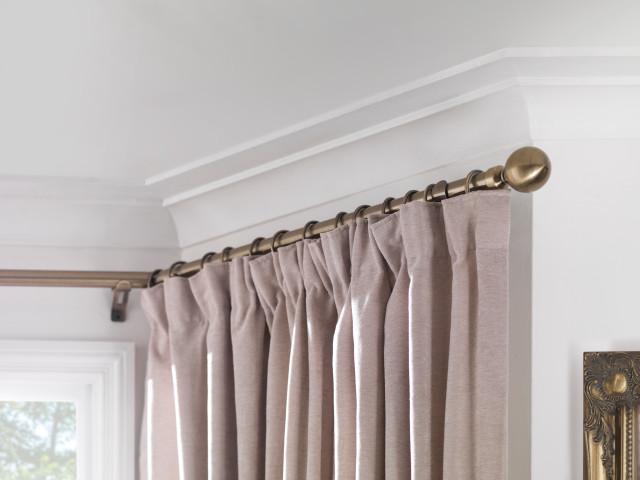 Hang Curtains In A Bay Window, How To Hang Eyelet Curtains On A Bay Window