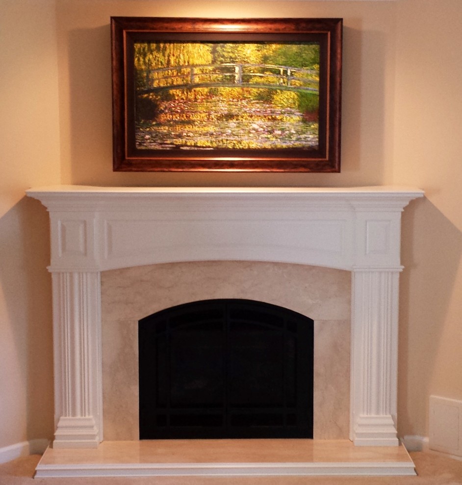 Bayport Traditional Living Room New York by Long Island Mantel