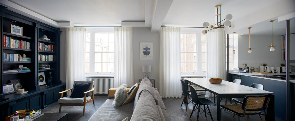Inspiration for a scandi living room in London.