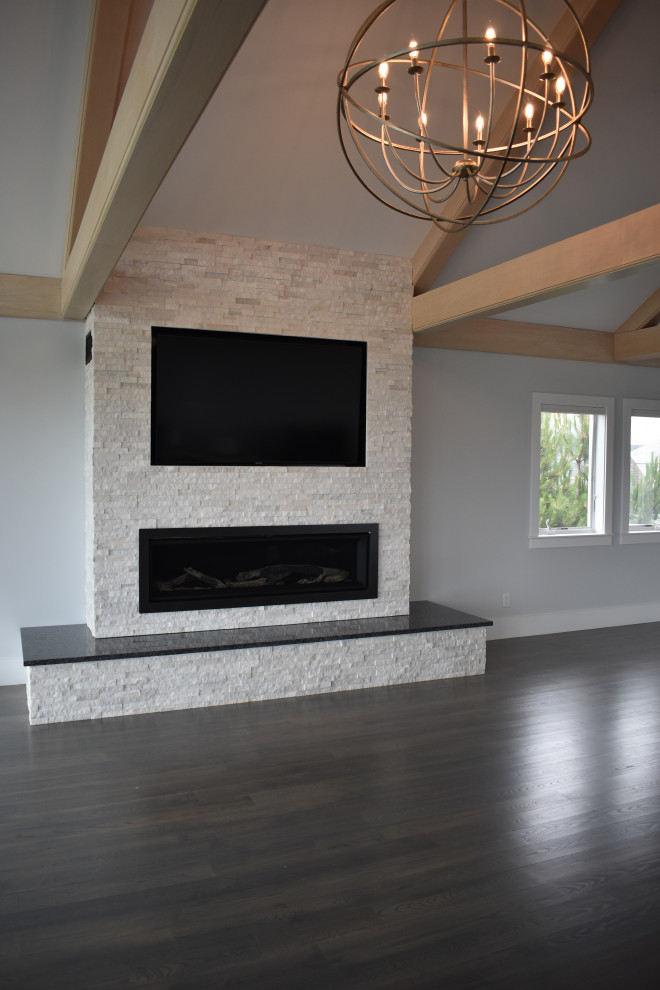 Beach Front Living Modern Living Room Portland Maine by Capozza