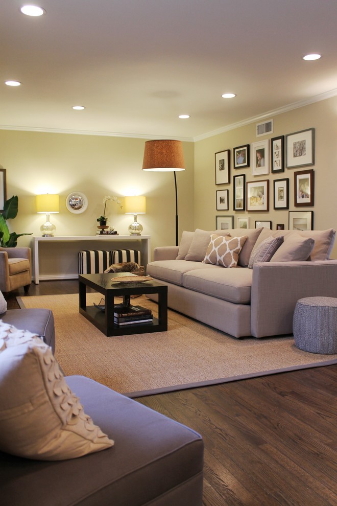 Living room - contemporary living room idea in Los Angeles
