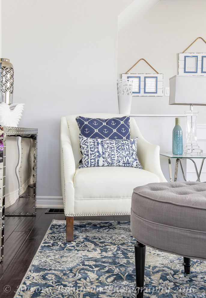 Beautiful Blue Beach Themed Living Room PhotoShoot Contemporary