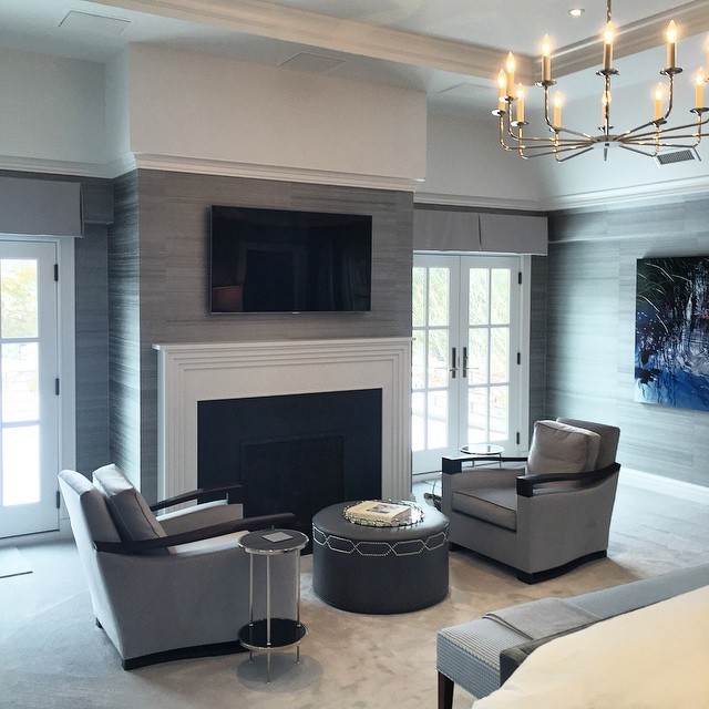 Beautiful Master Bedroom with Triad Surround Sound Speakers