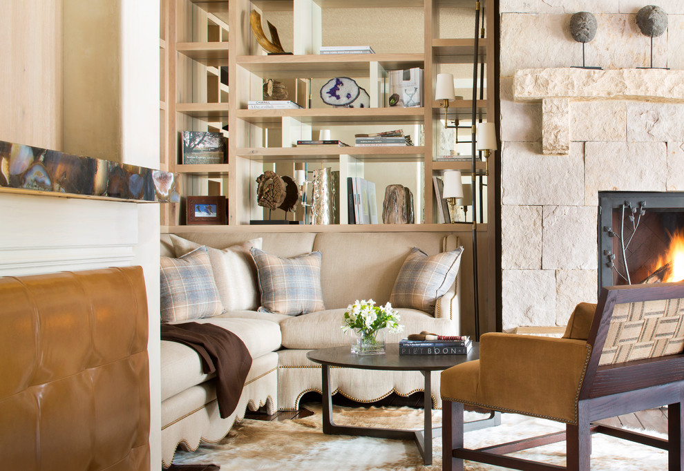 Rustic living room in Denver.