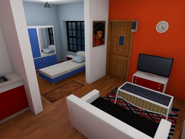 Bedsitter Contemporary Living Room Other By DeNza Interiors bedsitter-contemporary-living-room-other-by-denza-interiors