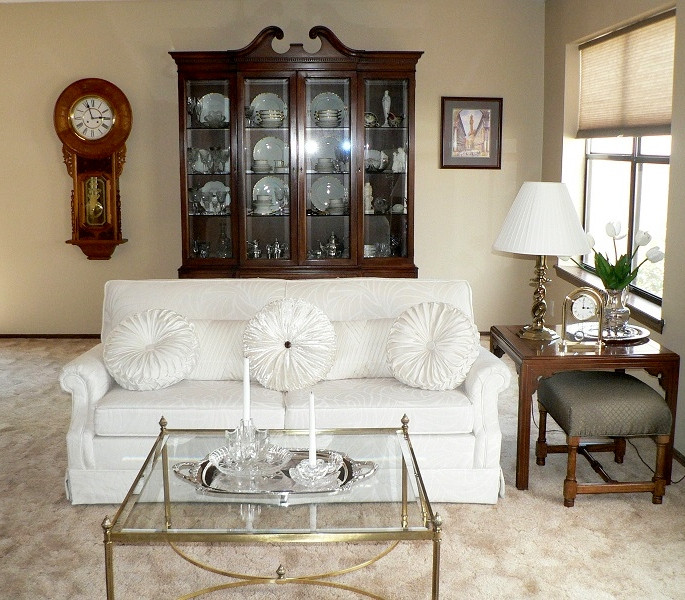 Before/After Living Room Groebner Traditional Living Room Albuquerque by Nicole Décor