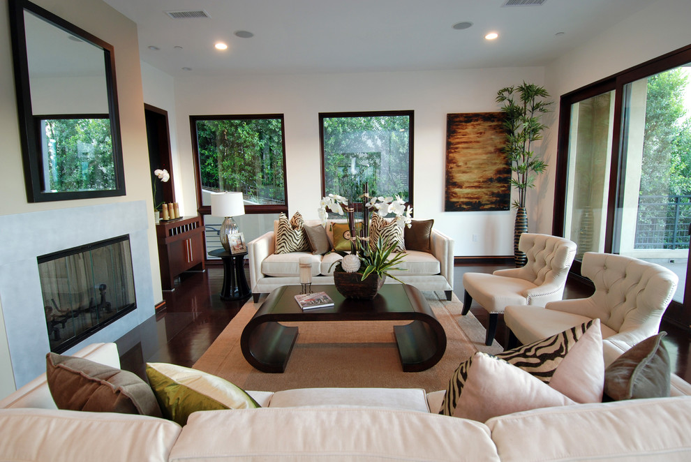 Modern living room in Los Angeles.