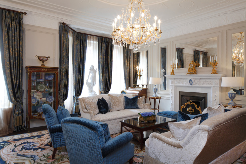 Ornate living room photo in London