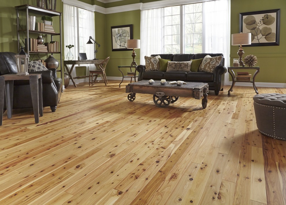 Bellawood 3 4 X 1 Matte Australian Cypress Natural Solid Hardwood Floorin Rustic Living Room Other By Ll Flooring Houzz Natural Solid Hardwood Floorin