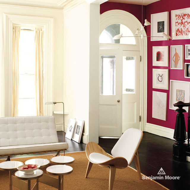 Benjamin Moore Canada Contemporary Living Room New York by