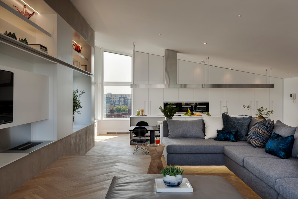 Modern living room in London.