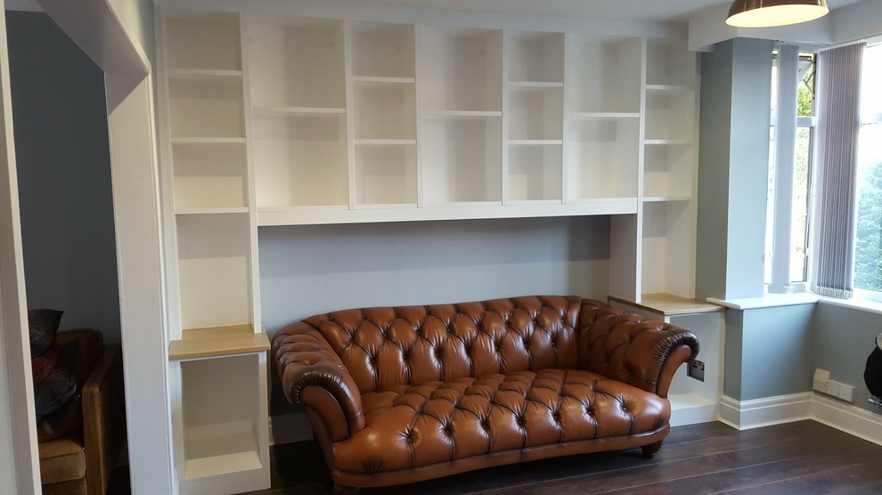 Bespoke Shelving to fit around Sofa Living Room Other by Freebird